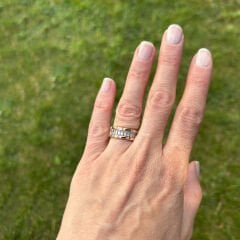 Baget Taşlı Kalın Yüzük