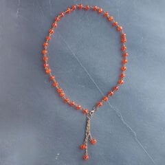 Sallantılı Turuncu Kolye