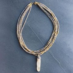 Kristal Kuvars Kolye