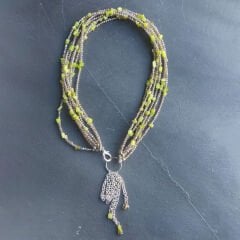 Yeşil Kırıktaş Kolye