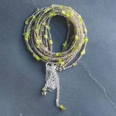 Yeşil Kırıktaş Kolye