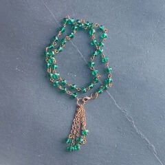 Sallantılı Yeşil Kolye