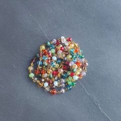 Renkli Kristal Boncuk Kolye