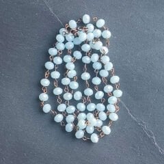 Mavi Kristal Boncuk Kolye
