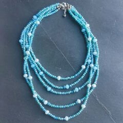 Turkuaz Kristal Kolye