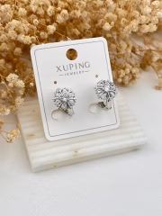 Taşlı Kar Tanesi Küpe