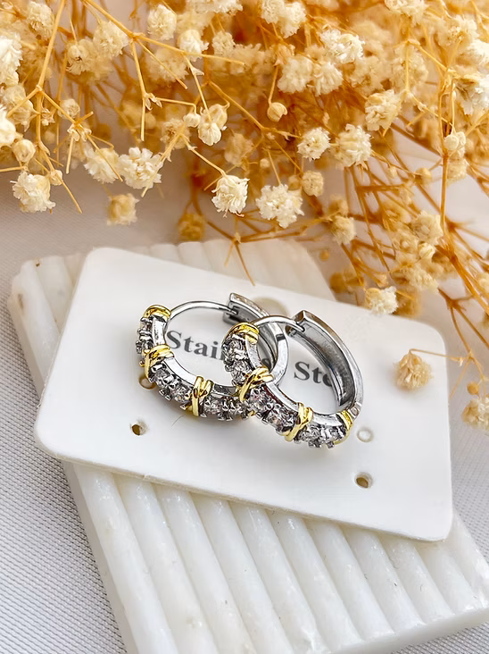 Tifanny Taşlı Küpe